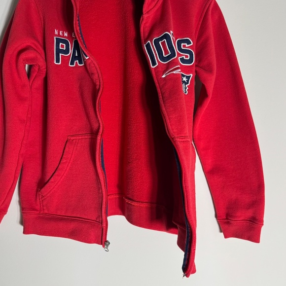 NEW ENGLAND PATRIOTS YOUTH ZIP HOODIE SWEATSHIRT NFL TEAM APPAREL RED NAVY 14/16 - Picture 7 of 12